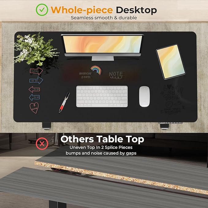 JOY worker Small Electric Standing Desk, Sit to Stand Desk Workstation - Image 5