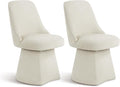Swivel Dining Chair Mid Century Modern DeskChair High Back Upholstered Linen by Kislot