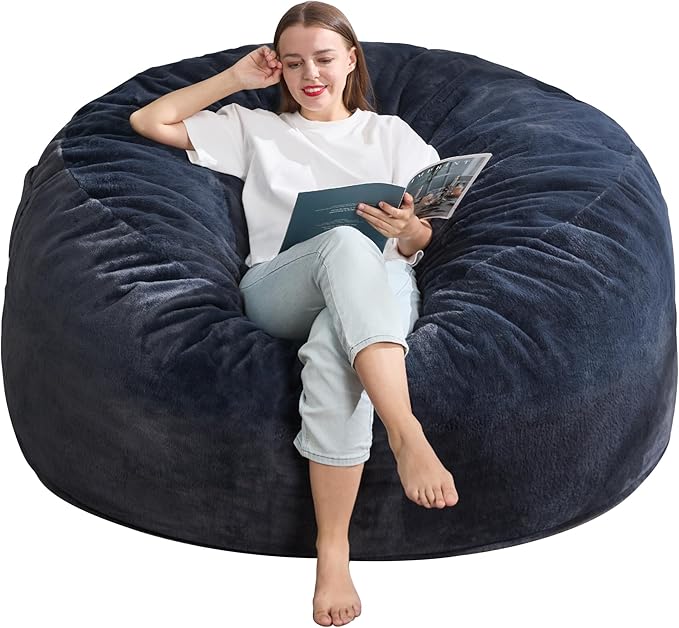 Hobestluk 5ft Bean Bag Chairs for Adults Large Beanbag Chair - Image 8