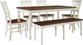Crosley Furniture Shelby 6-Piece Traditional Dining Table Set by CrosleyFurniture