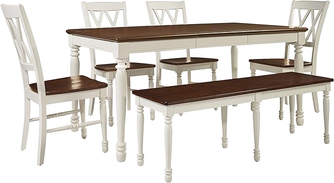 Crosley Furniture Shelby 6-Piece Traditional Dining Table Set by CrosleyFurniture