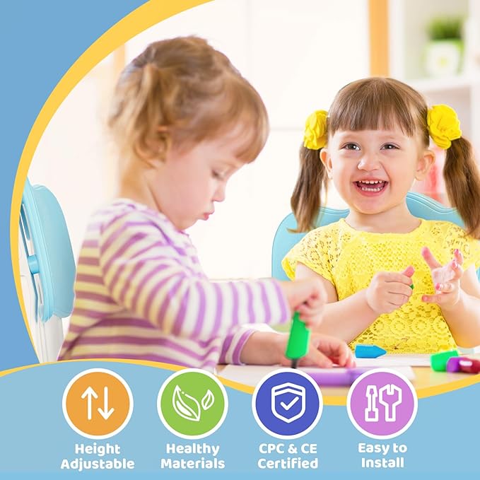 FUNLIO Adjustable Kids Chair, 3 Level Height Adjustable Toddler Chair - Image 3