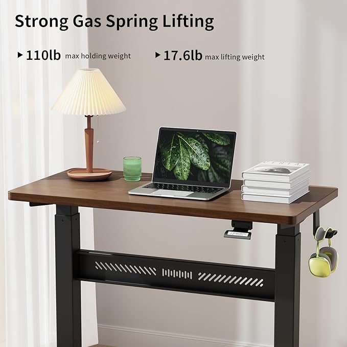 Mobile Walking Pad Desk with Wheels, Pneumatic Small Rolling Standing Desk - Image 5