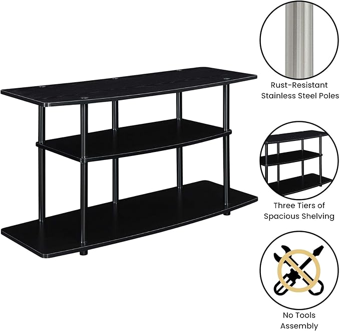 Convenience Concepts Designs2Go No Tools 3-Tier Wide TV Stand 42" - Image 5