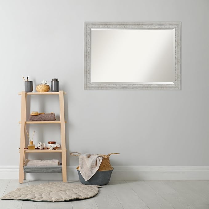 Amanti Art White Bathroom Mirror - Image 5
