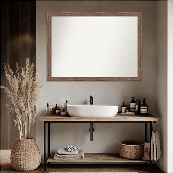Amanti Art Brown Bathroom Mirror - Image 4
