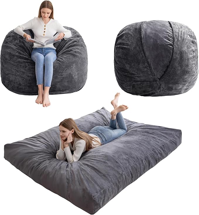HIGOGOGO Giant Bean Bag Chair Bed by HIGOGOGO