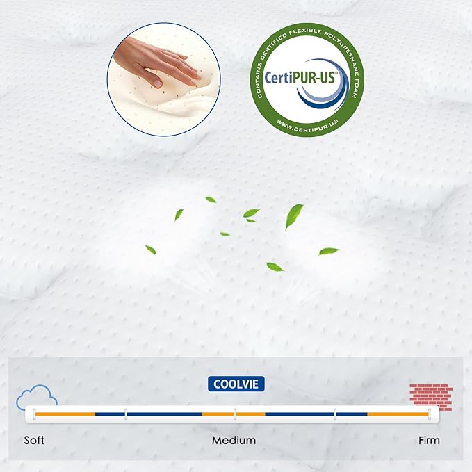 Coolvie Queen Mattress, 10 Inch Hybrid Mattress Queen Size, Individual Pocket - Image 5