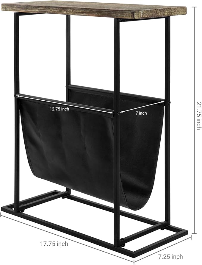 MyGift 21-Inch Modern Narrow Living Room End Table - Image 3