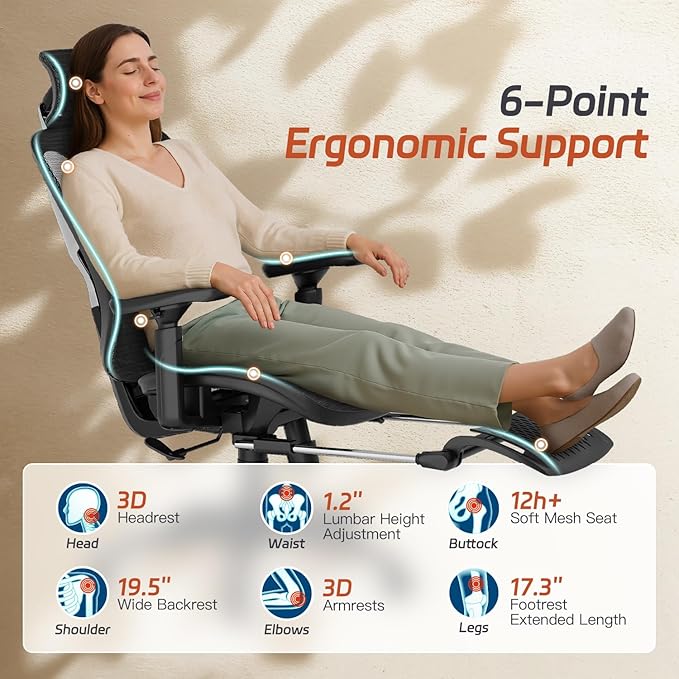 Ergonomic Office Chair, Mesh Desk Chair - Image 3