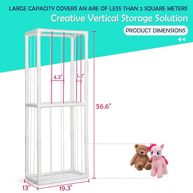 Stuffed Animal Zoo Storage Stuffed Animal Holder PVC Plush Storage Organizer - Image 6