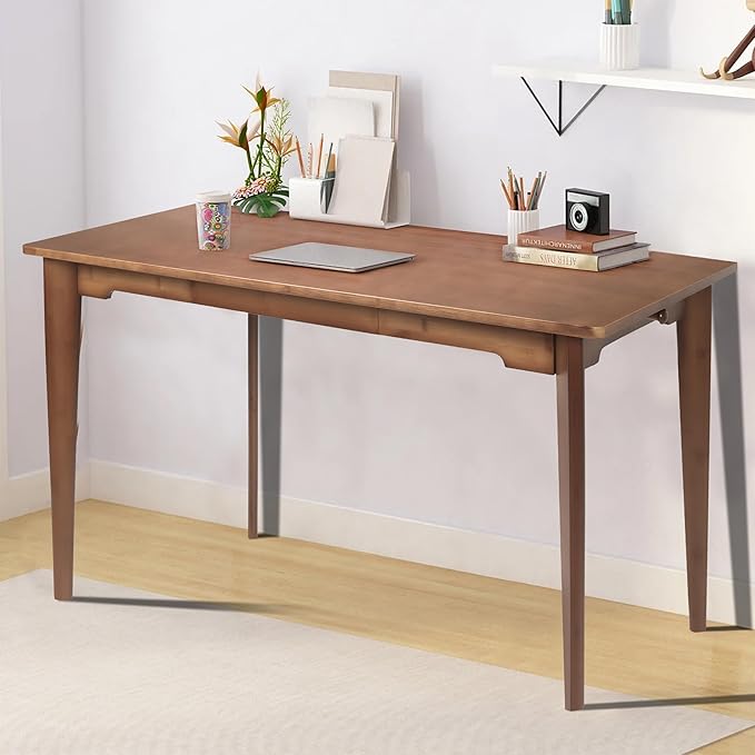 47" Bamboo Computer Desk Study Desk Home Office Desk Writing Table by DOUSY