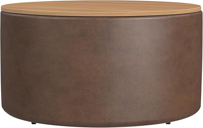 HomePop Modern Fabric Storage Ottoman by HomePop