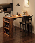 Garvee Bar Table and Chairs Set, 3 Piece Bar Table Set by Garvee