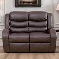 Loveseat Recliner Sofa, Reclining Loveseat Leather Couch Upholstered, Modern by FONTOI