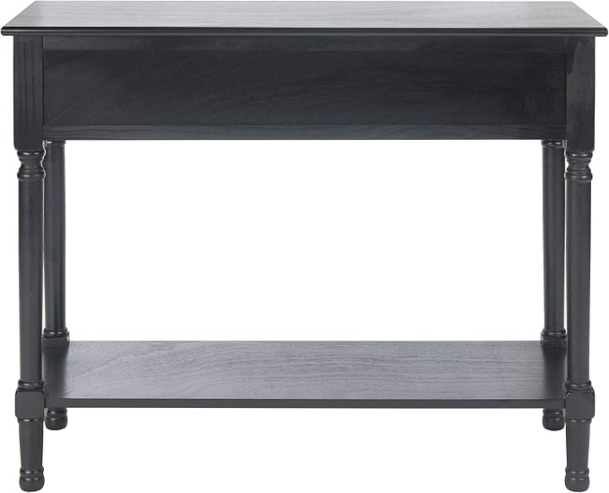 SAFAVIEH Home Collection Tate Black 2-Drawer Bottom Shelf Console Table CNS5720B - Image 9