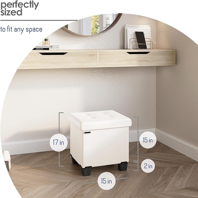STORAGEBUD Storage Ottoman Cube - Image 9