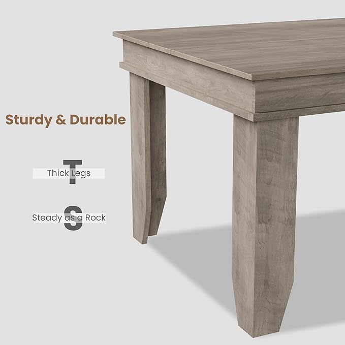 GarveeHome Farmhouse Dining Table - Image 6