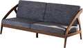 73.4" Solid Wood Upholstered Sofa, Comfortable Seat Cushion, Removable Cover by Lartis