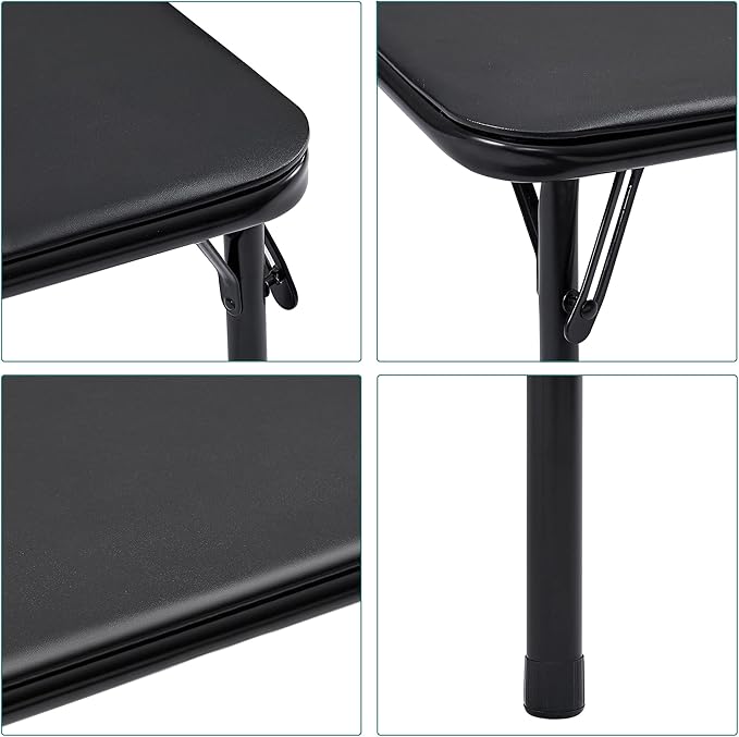 VECELO Kids Folding Activity Table and Chair Set, - Image 3