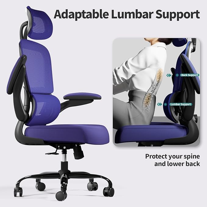 Office Chair Ergonomic Desk Chair, 330 LBS Home Mesh Office Desk Chairs - Image 6
