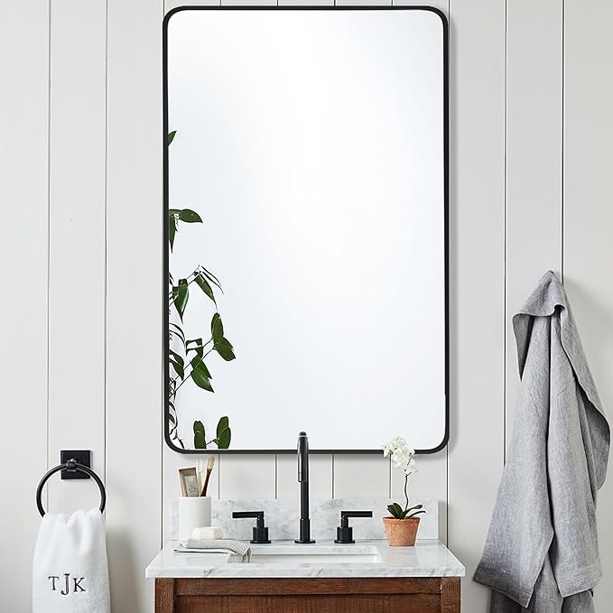 27x40 Inch Rectangle Bathroom Mirror - Image 4
