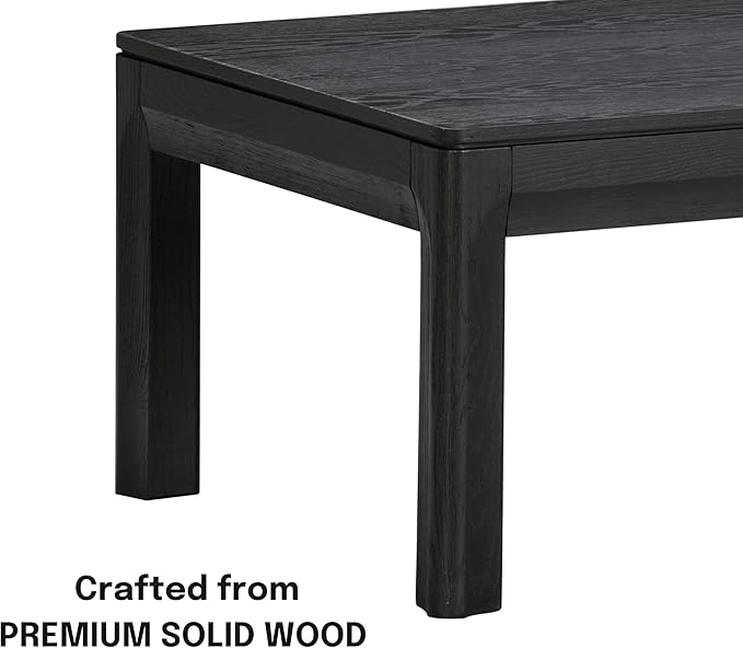 NTC Flow Modern Wooden Rectangle Coffee Table - Image 5