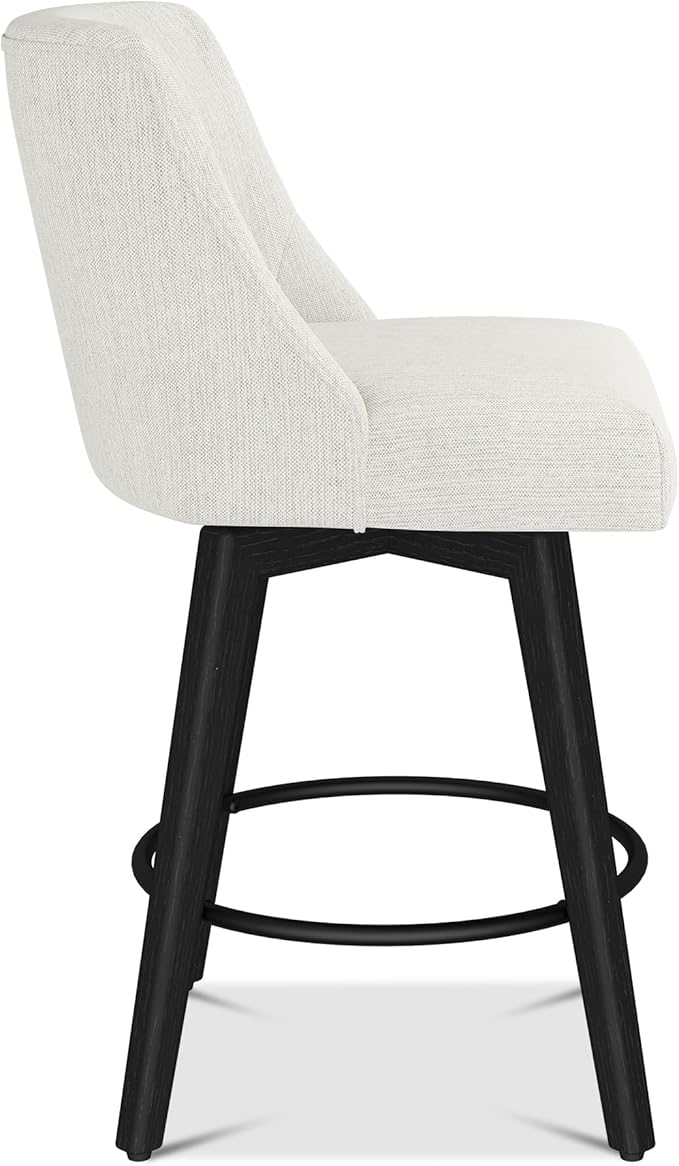 Counter Height Bar Stools Set of 2, Modern Swivel Barstools - Image 7