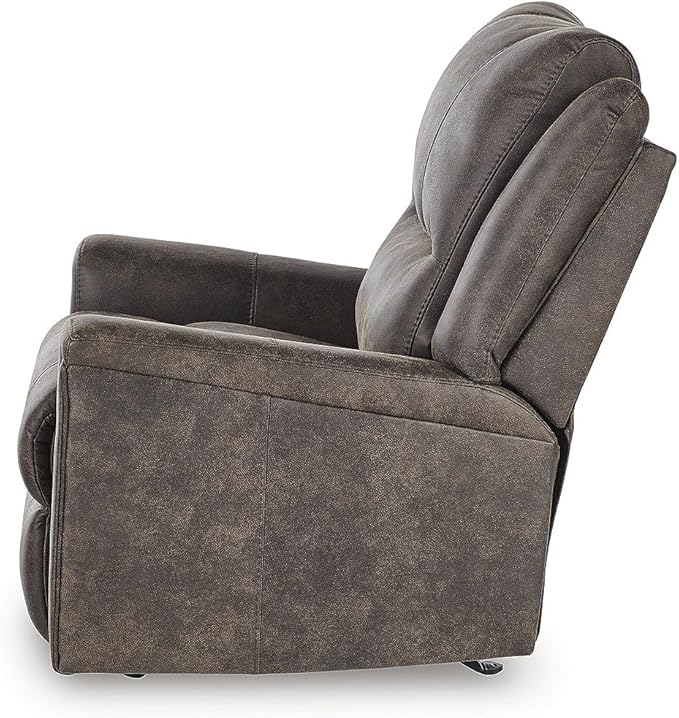 Signature Design by Ashley Skymaker Modern Faux Leather Manual Rocker Recliner - Image 2