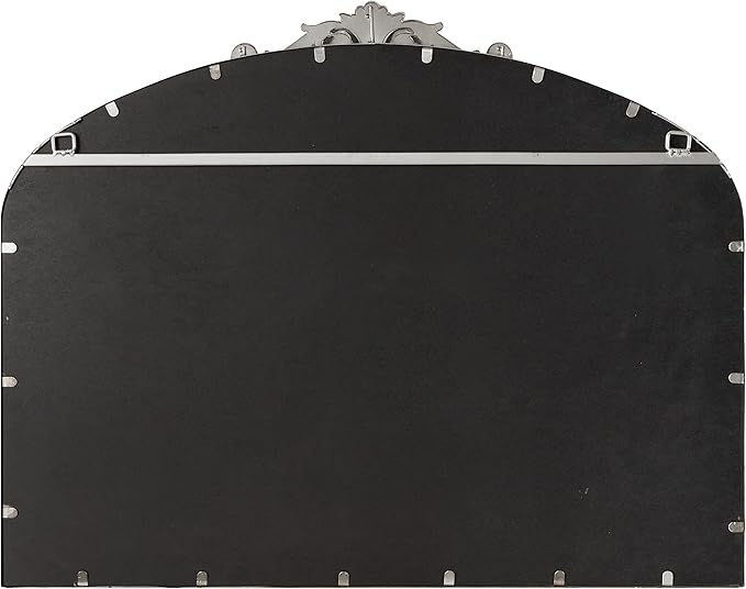 Kate and Laurel Arendahl Ornate Traditional Arched Mirror; 36 x 29; Silver; - Image 7