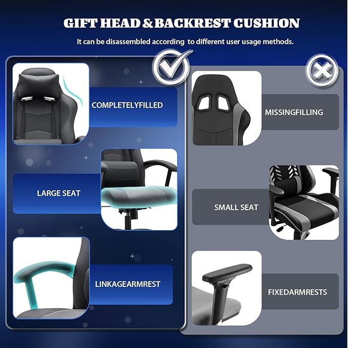 Ergonomic Office Chair High Back Desk Chair Height Computer Chair Big and Tall - Image 7