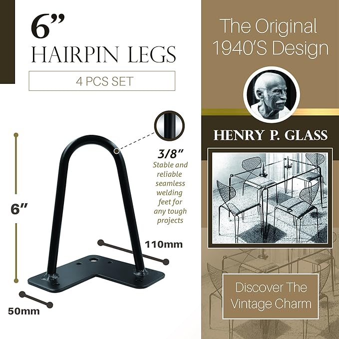 TEN49 Heavy Duty Hairpin Table Legs - Image 5