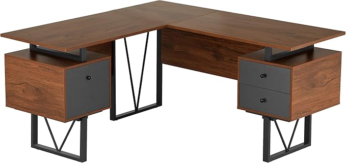 Techni Mobili Reversible L Shaped Desk - Image 11