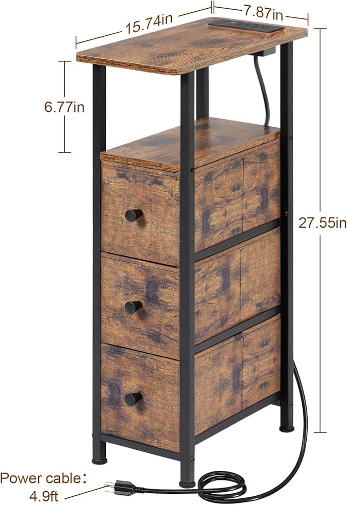 Narrow End Table Living Room - Image 3