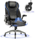 Executive Office Chair-Ergonomic Computer Desk Chair, High Back Leather Chair by COLAMYINC