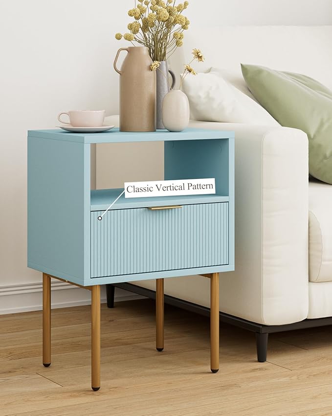 Masupu Night Stand, Mid-Century Modern Bedside Table - Image 6