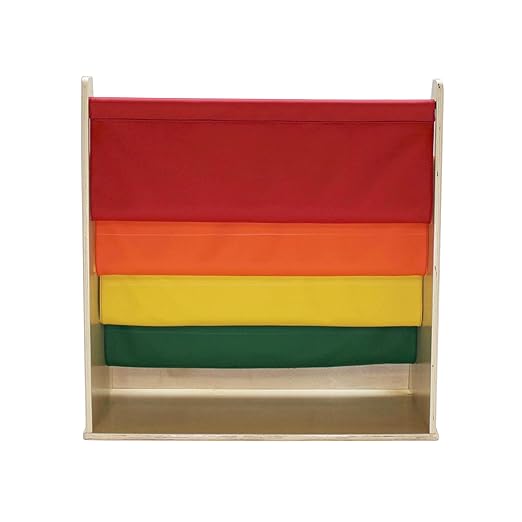 Factory Direct Partners 13745-AS Birch SoftScape Sling Book Display, 4-Shelf - Image 6