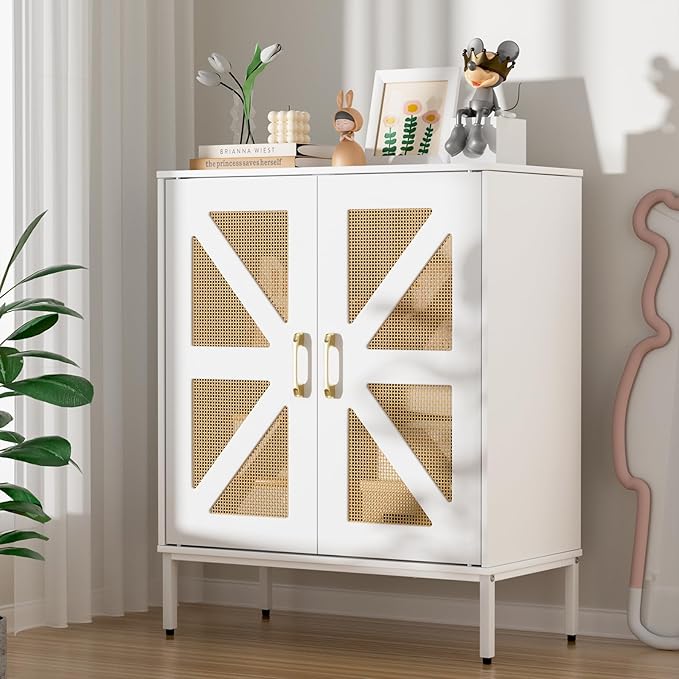 Buffet Cabinet with Storage Sideboard Accent Modern Credenza with Doors & - Image 6