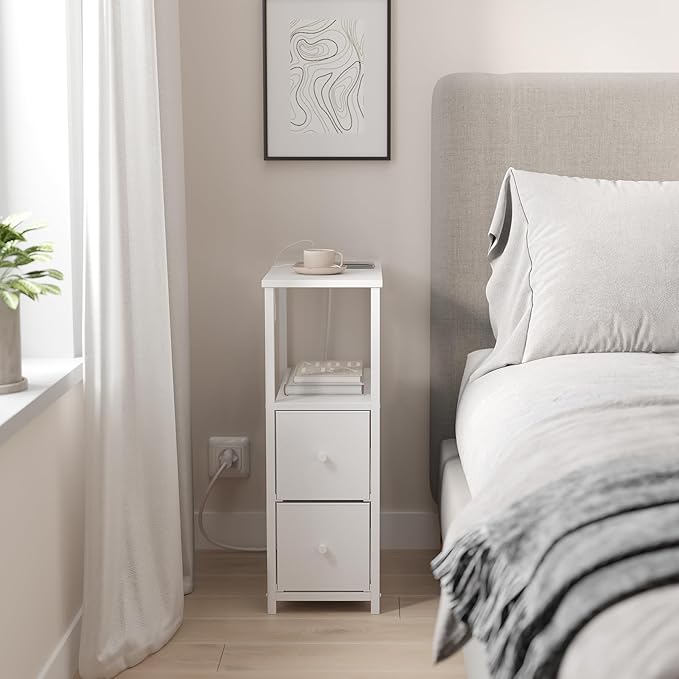 TUTOTAK Small Narrow LED End Table - Image 7
