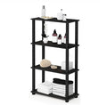 Furinno Turn-N-Tube 4-Tier Multipurpose Shelf Display Rack, Square Tube by Furinno-FitsYourSpaceFitsYourBudget