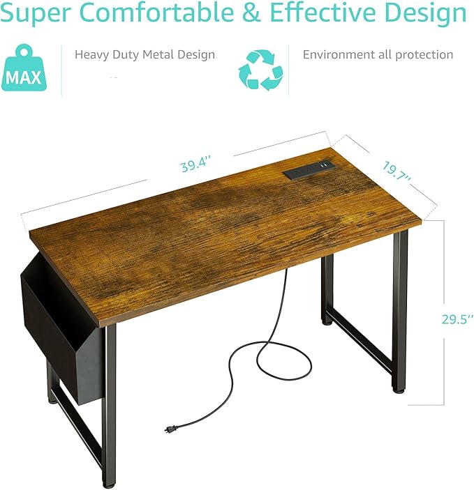 Lufeiya 40 inch Computer Desk - Image 3