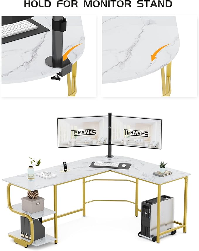 Teraves Reversible L Shaped Desk - Image 6