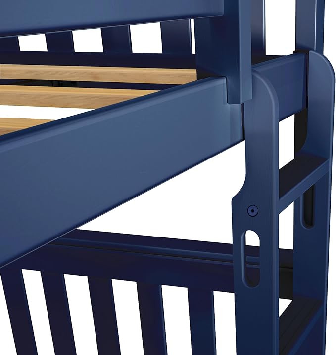 Max & Lily Bunk Bed Twin over Twin, Solid Wood Bunk Bed Frame - Image 7