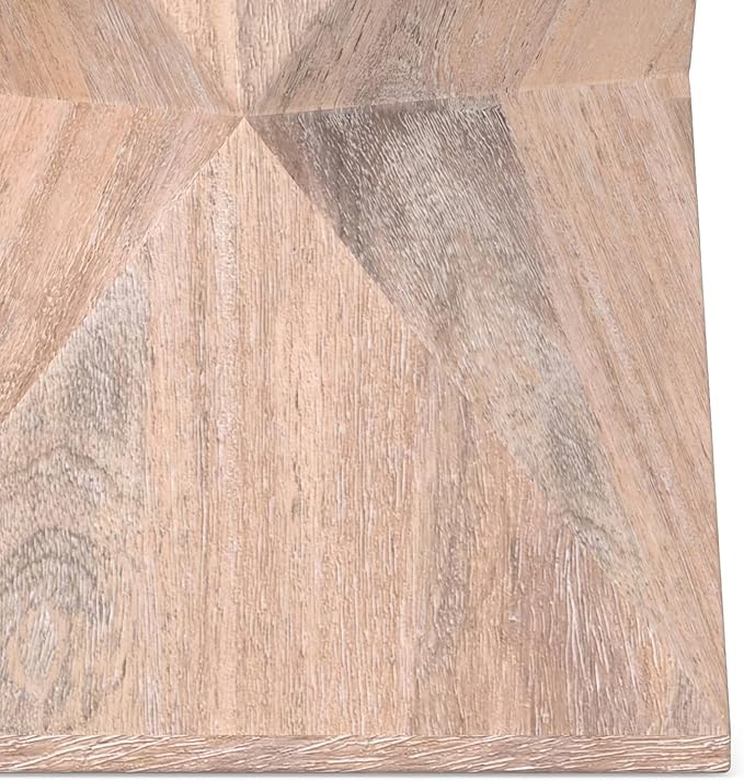 SIMPLIHOME Sutton 14-inch Wide Solid Mango End Table in Cerused Natural - Image 7