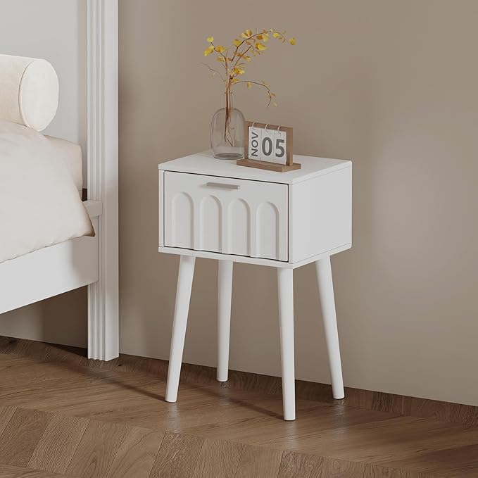 LAATOOREE Nightstand Set of 2, Small Bed Side Table - Image 4