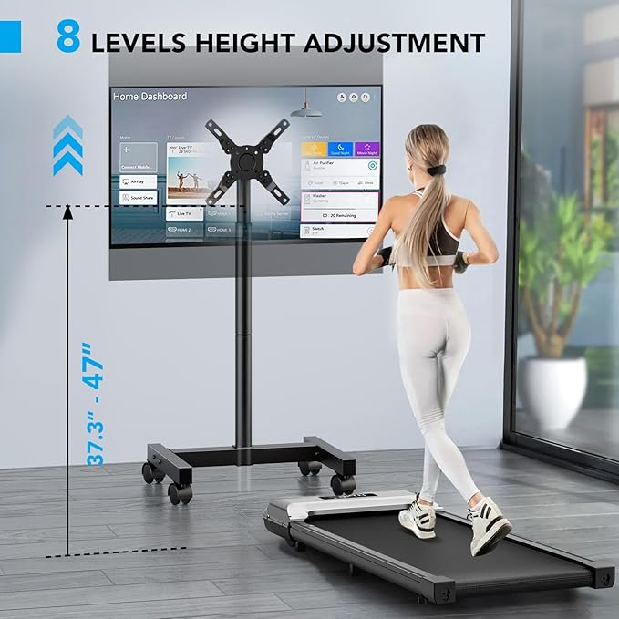 AX WABER Mobile TV Floor Stand for 13-50 inch LCD LED Flat/Curved Panel Screen - Image 2