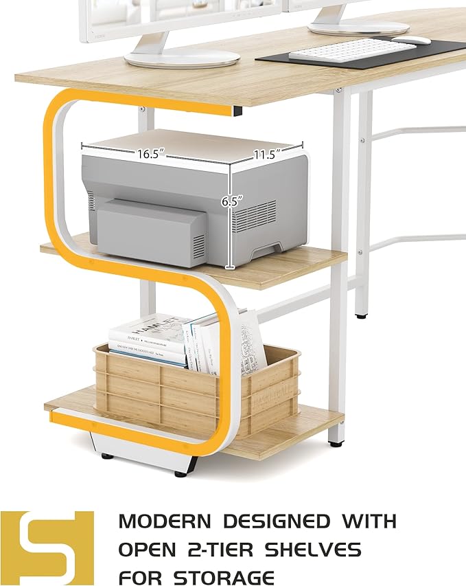 Teraves Reversible L Shaped Desk - Image 4