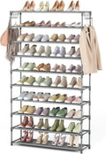 10 Tiers Shoe Rack 50 Pairs Large Capacity Tall Shoe Organizer Sturdy Shoe by LANTEFULforTidyingHouse