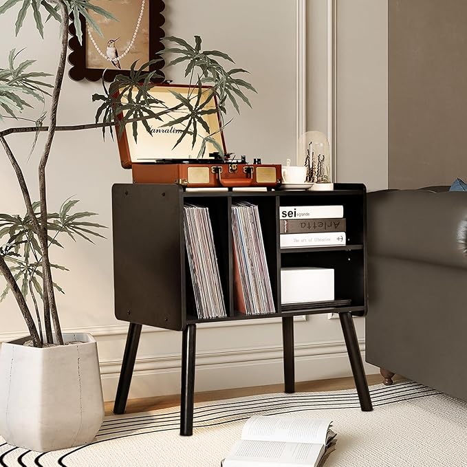 Record Player Table, Mid-Century Record Player Stand - Image 8