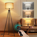 OUTON Wood Tripod Floor Lamp, Mid Century LED Dimmable Floor Lamp by OUTON